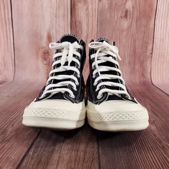 *FLAWS* Converse Unisex W8 M6 Chuck Taylor All Star 70 Hi Comme des Garcons PLAY - Picture 7 of 16